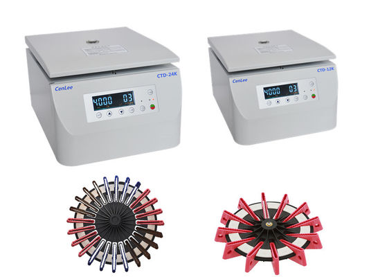 Un bon prix. Centrifugeuse à carte de gel CTD-12K avec une vitesse maximale de 4000 tours/min et une chambre centrifuge d'acier inoxydable en ligne