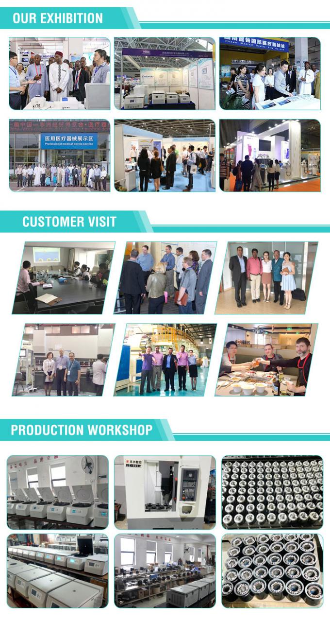 CFL6R 6×1000 ml Centrifugeuse de grande capacité pour banque de sang Centrifugeuse de plancher Centrifugeuse réfrigérée 4