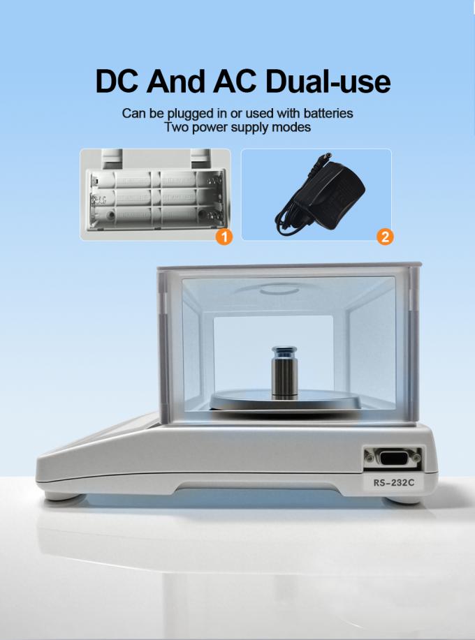Balance de pr&eacute;cision de laboratoire 0,001 g, instruments de laboratoire, balance analytique avec protection contre les courants d'air 2