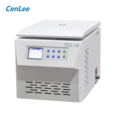 TGL-16 a fixé l'ultracentrifugeuse 16000rpm 12 X1.5ml/2.2ml/5ml de réfrigérateur de sang de dessus de Tableau de rotor d'angle