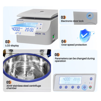 Centrifugeuse de laboratoire de 50 ml, centrifugeuse pour le sang et l'urine.