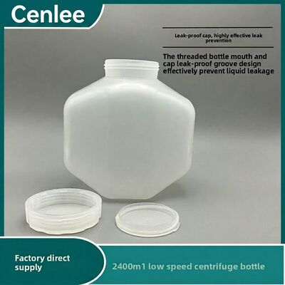 Un bon prix. Bouteille de centrifugeuse PPCO de 2000 ml avec bouchon à vis imperméable et autoclavable pour un usage en laboratoire en ligne