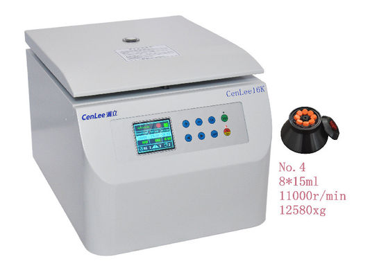 La centrifugeuse à grande vitesse de Benchtop a fixé la centrifugeuse 16600r/Min de rotors d'angle
