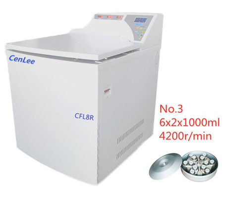Un bon prix. Plancher de préréfrigération tenant la centrifugeuse réfrigérée, centrifugeuse de sac de sang de 2400ml 8000r/min en ligne